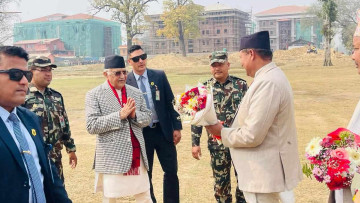 लुम्बिनी प्रदेशसभालाई सम्बोधन गर्न दाङ पुगे ओली