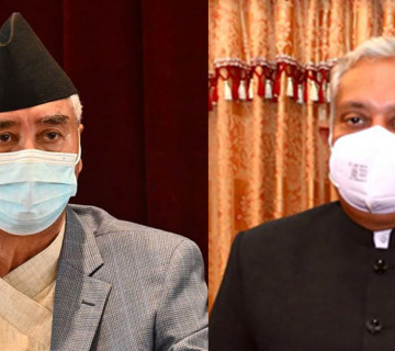 भारतीय राजदूत श्रीवास्तवले बालुवाटार पुगेर भेटे प्रधानमन्त्री देउवा
