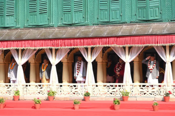 हनुमानढोका पुगेर राष्ट्रपति पौडेलले गरे वसन्त श्रवण