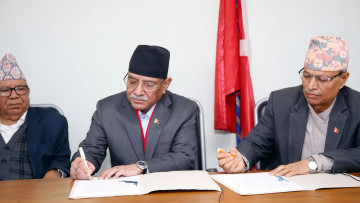 प्रचण्ड–माधवसँग भीम रावलको सातबुँदे सहमति, टुंगिएन वरीयता र जिम्मेवारी