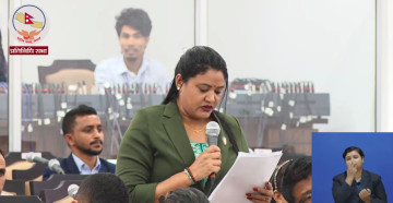 सांसद खतिवडाकाे प्रश्न– भ्रष्टचारको जालो निकाल्न भनेर जनताले पठाएको गृहमन्त्रीलाई रुने किन बनाइन्छ ?