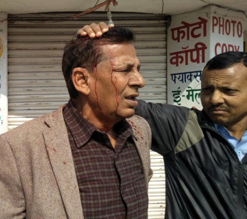जनकपुरमा प्रहरी र प्रचण्ड-नेपाल समूहका कार्यकर्ताबीच झडप, केन्द्रीय सदस्य झा घाइते