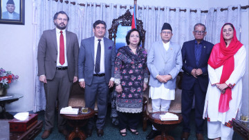 पाकिस्तानको संसदीय प्रतिनिधिमण्डलसँग सभामुखको शिष्टाचार भेटवार्ता