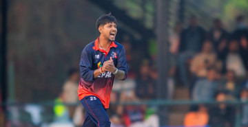 यूएईविरुद्ध सन्दीपको उत्कृष्ट प्रदर्शन, नेपाललाई १ सय २९ रनको लक्ष्य