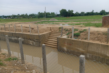 सिक्टा सिँचाइः सकियो पश्चिमी मूल नहरको छैटौँ शाखा नहरको काम
