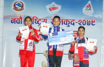 नवौँ राष्ट्रिय खेलकुदः भारोत्तोलनमा टीकामायाले स्वर्ण जितिन्