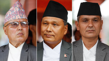 शपथ कार्यक्रममा यस्ता देखिए तीन मन्त्रीहरू अर्याल, खनाल र घिसिङ (तस्वीरहरू)