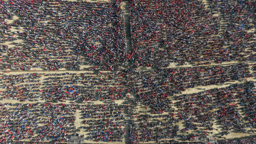 ड्राेनबाट खिचिएका तस्वीरमा हेर्नुस् एमाले महाधिवेशनको उद्घाटन समारोह