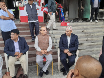सानेपास्थित पार्टीको केन्द्रीय कार्यालय निरीक्षणमा कांग्रेस उपसभापति खड्का