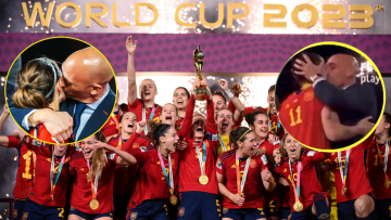 विश्वकप जितेर स्पेन फर्कियाे महिला टोली, चुम्बन विवादपछि माफी मागियो