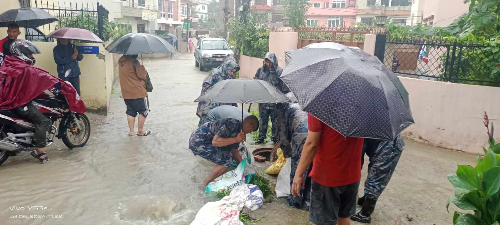 उपत्यकाको डुबान पर्ने क्षेत्रमा सशस्त्र प्रहरी परिचालन 