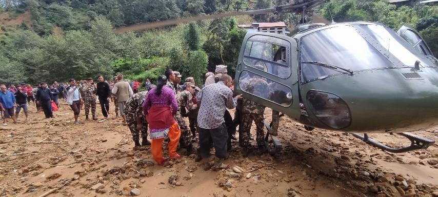 मनसुनजन्य विपद्‌मा फसेका थप १३७ जनाको हवाई उद्धार