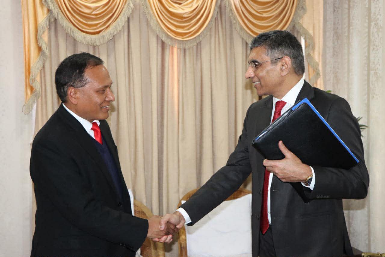 मन्त्री घिसिङ र भारतका विदेश मन्त्रालयका अतिरिक्त सचिवबीच भेटवार्ता