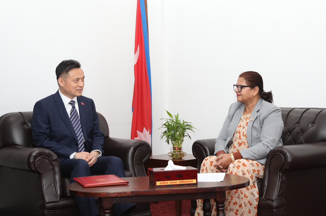 राष्ट्रियसभा उपाध्यक्ष र चीनका राजदूतबीच भेटवार्ता, के–के भयाे कुराकानी