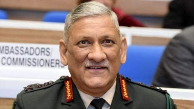 भारतीय सुरक्षा मामिला प्रमुख रावत चढेको हेलिकोप्टर दुर्घटना