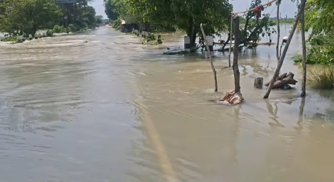 बंशीनगर पुलमा बाढी, त्रिनगर नाकामा आवागमन बन्द