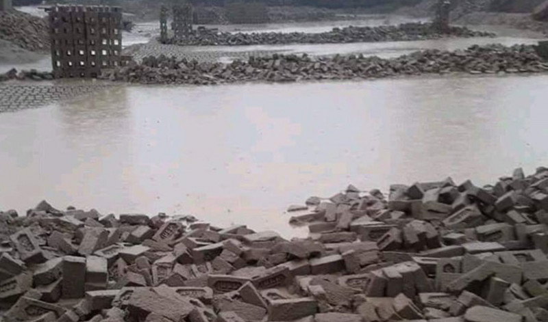 बेमौसमी वर्षाबाट इँटा उद्योग प्रभावित, ६ करोड रुपैयाँभन्दा बढीको क्षति