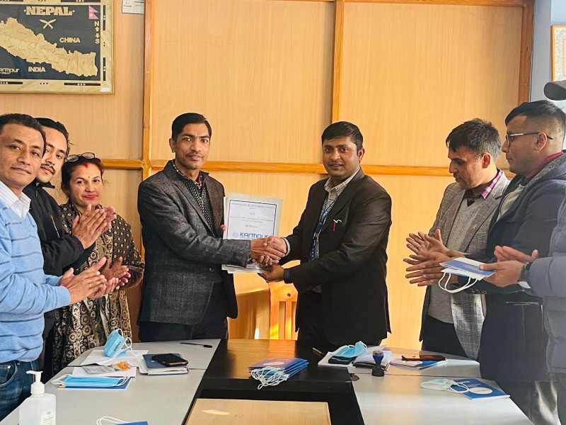 कान्तिपुर सिटी कलेजमा पत्रकारिता पढ्नेलाई छात्रवृत्ति दिइने, पत्रकार महासंघ प्रतिष्ठान प्रदेश र कलेजबीच सम्झौता 