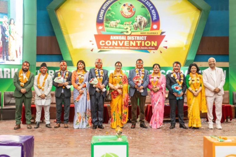 लायन्स क्लब ३२५ आरको तेस्रो महाधिवेशन सम्पन्न, नयाँ नेतृत्व चयन