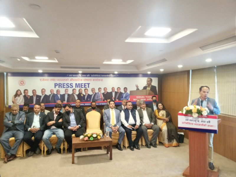नाडाको निर्वाचनका लागि ध्रुव थापाले पनि गरे प्यानल घोषणा