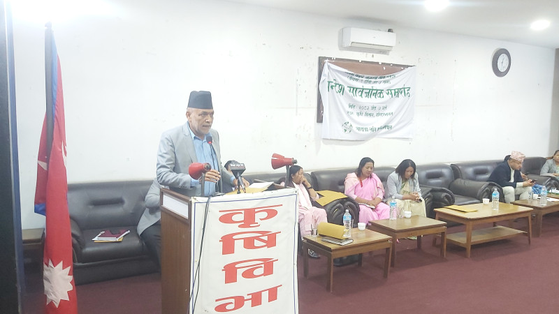 रैथाने बालीलाई नै प्रयोगमा ल्याउनुपर्ने आवश्यकता छ : कृषिमन्त्री अधिकारी