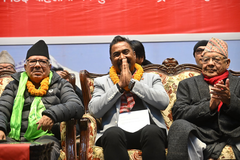 सुमन सायमि नेतृत्वको राष्ट्रिय मुक्ति पार्टी नेकपामा समायोजन (तस्वीरहरू)