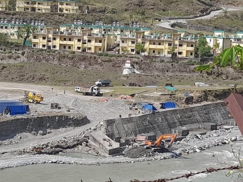 दार्चुलामा नेपाली भूमिमा भारतले बनायो तटबन्ध, अविलम्ब कूटनीतिक पहल गर्न माग