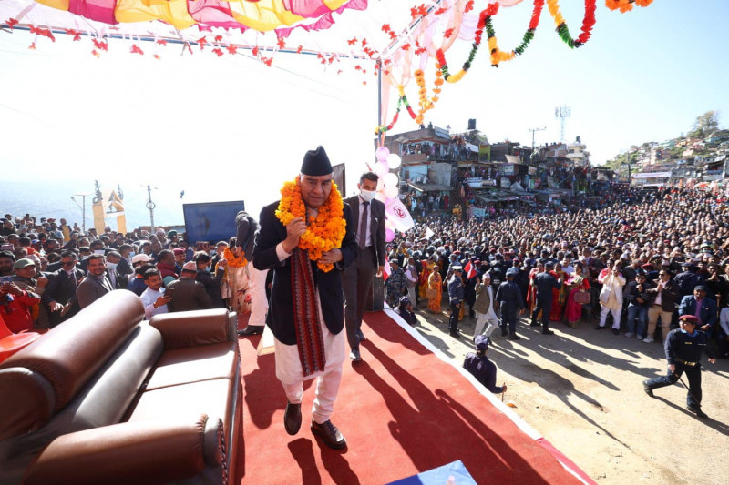 गृहजिल्ला पुगेर देउवाले भने– गठबन्धनलाई १५ वर्षसम्म लैजाने इच्छा छ