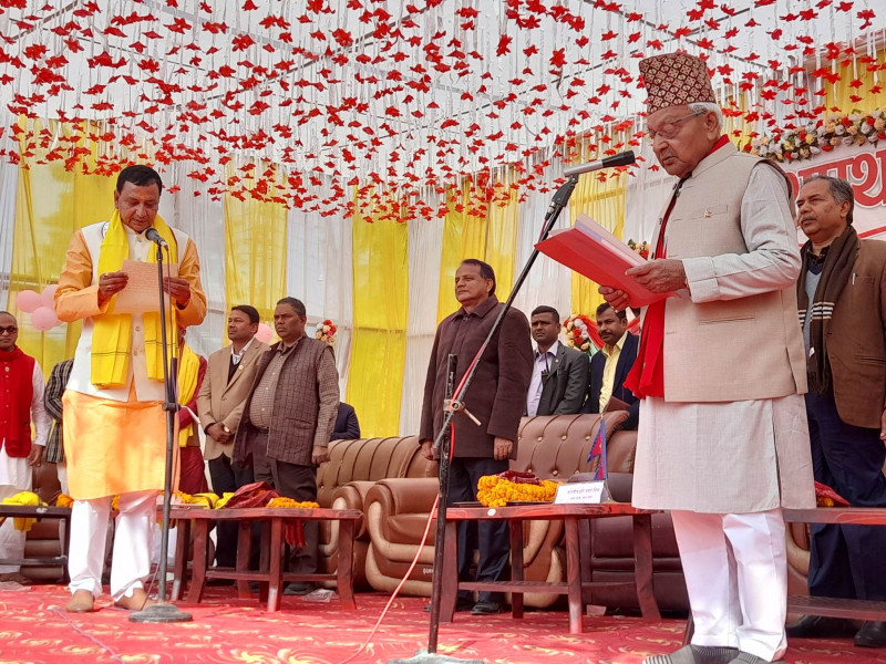 मधेसका मुख्यमन्त्रीसहित थप तीन मन्त्रीले लिए शपथ