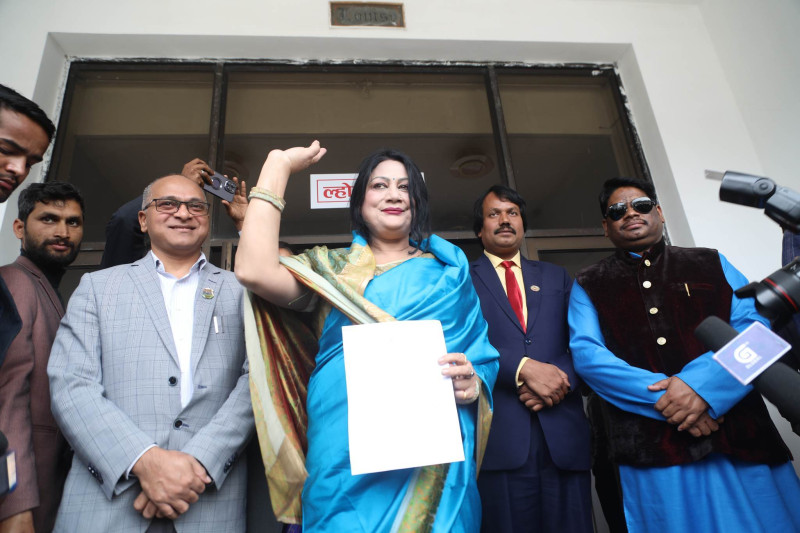 उपराष्ट्रपतिमा उम्मेदवारी दर्ता गरेकी झाले साझाको आरोपबारे बोल्न चाहिनन् 