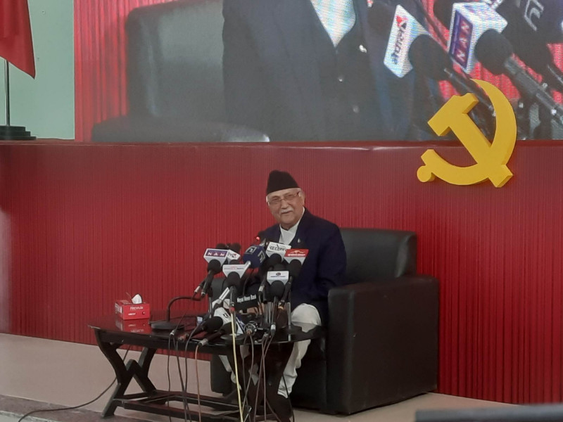ओलीको घोषणा-अर्को चुनावमा एमाले एक्लैले बहुमत ल्याउँछ रोक्न सके रोके हुन्छ 