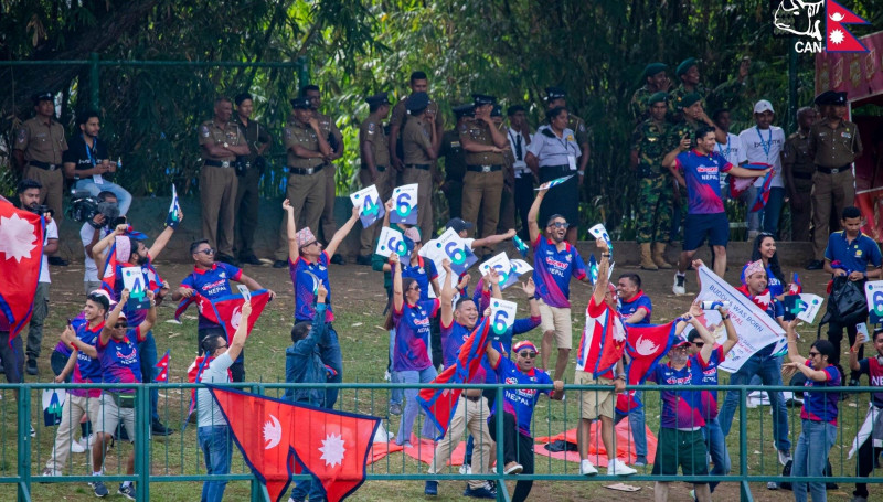 पल्लेकेले मैदानमा नेपाली दर्शक (तस्वीरहरू)