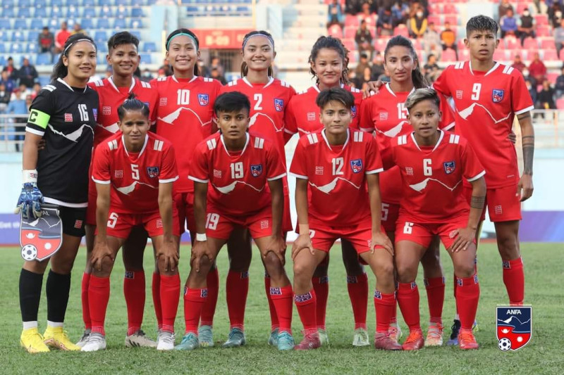 १९औँ एसियाली खेलकुद : नेपालले महिला फुटबलमा बङ्लादेशसित बराबरी खेल्यो