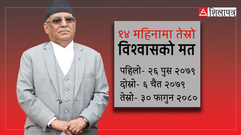 प्रधानमन्त्री प्रचण्डले पाए संसदबाट तेस्रोपटक विश्वासको मत (भिडियाे)