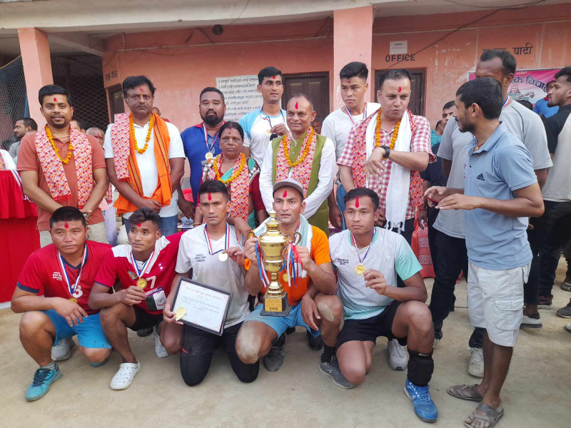 फिरन बाबा स्मृति खुला भलिबल प्रतियोगिताको उपाधि बारालाई 