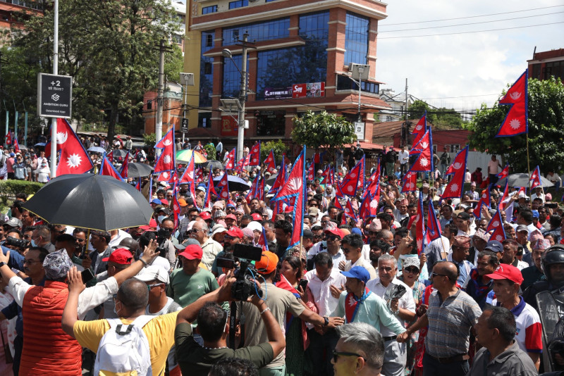 राजावादीले प्रदर्शन गर्ने घोषणा गरेलगत्तै दरबारमार्गमा निषेधाज्ञा
