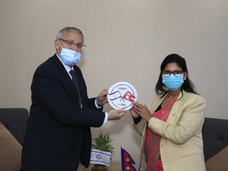 नेपाल–इजरायल सहयोग कार्यक्रमबारे कृषिमन्त्री र इजरायली राजदूतबीच छलफल