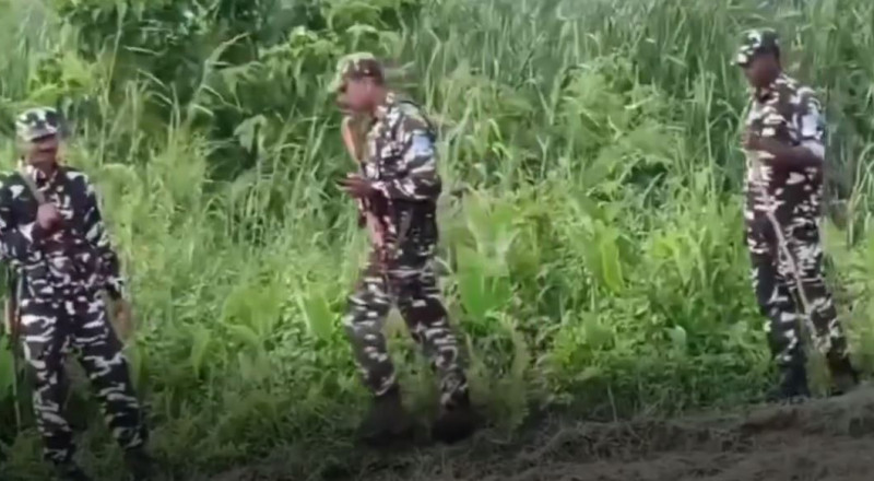 सुस्तामा छिर्‍याे भारतीय सुरक्षाकर्मी, स्थानीयले गरे प्रतिकार