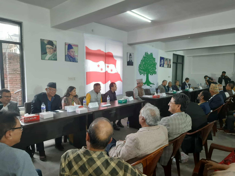 सुरु भयो कांग्रेस बैठक, महाधिवेशन र परिस्थिति समीक्षा मूल एजेन्डा