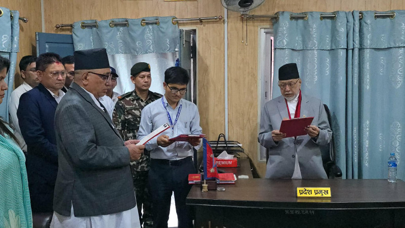 सुदूरपश्चिमका नवनियुक्त वनमन्त्रीले लिए शपथ