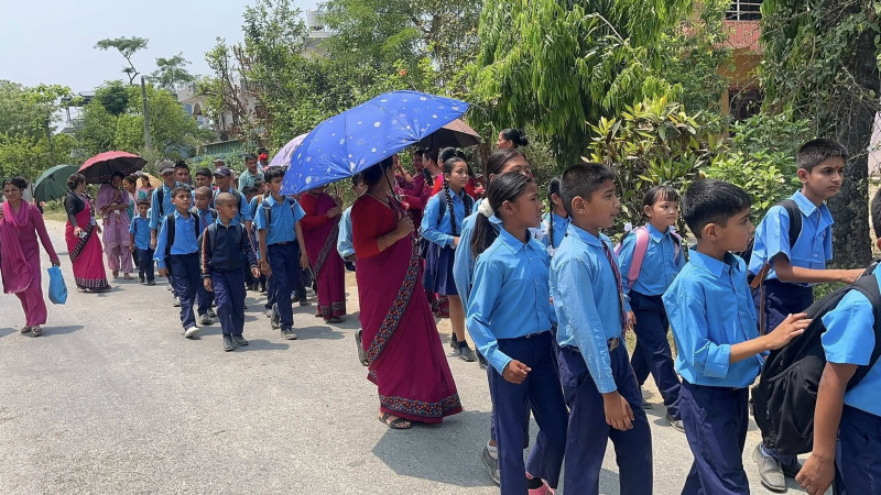 गर्मी बढेपछि धमाधम विद्यालय बन्द गर्दै लुम्बिनीका स्थानीय तह