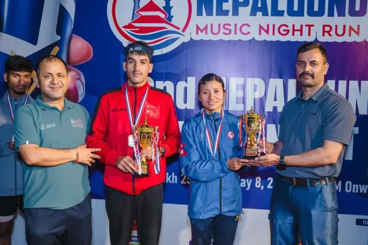 अक्कल र सन्तोषीलाई दोस्रो नेपालगन्ज १० म्युजिक नाइट रनको उपाधि