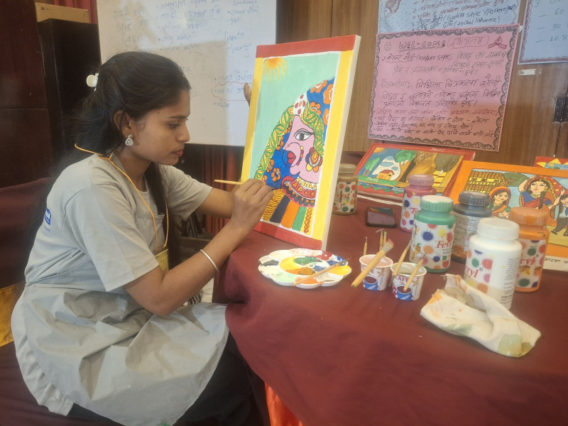 बालिकाको सिर्जनामा समाजको ऐना : हिंसा र जलवायु संकटका मुद्दा उजागर