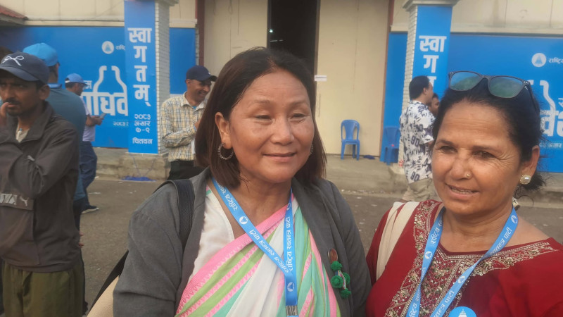 इन्दिरा रानामगरद्वारा उपसभापति पदमा उम्मेदवारी घोषणा