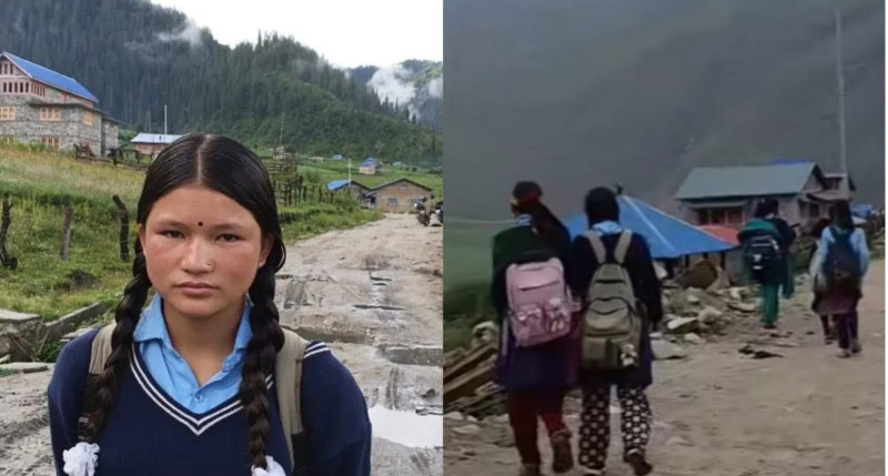 १ सय ३० विद्यार्थीको दुःख र संघर्षको कथा, ज्यान जोखिममा पारेर दैनिक ४ घण्टाको पैदल यात्रा