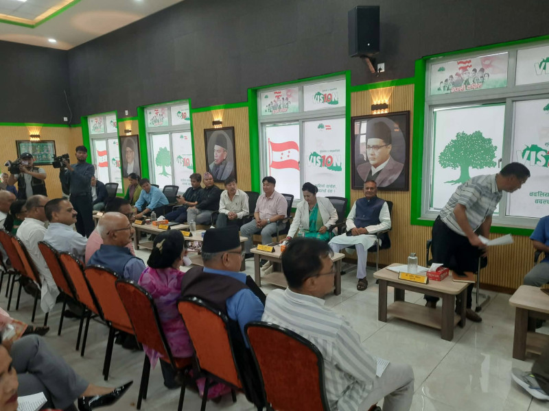 देउवा स्वदेश फर्किनुअघि सानेपामा कांग्रेसको बैठक, यी आठ एजेन्डामा हुँदै छ छलफल
