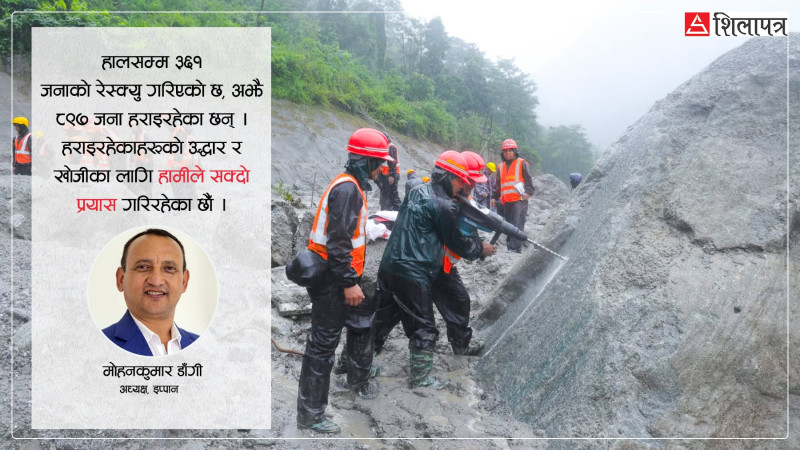 ११ जलविद्युत् परियोजनाबाट ८९७ बेपत्ता, माथिल्लो त्रिशूली–१ मा ३ सय जना सम्पर्कविहीन