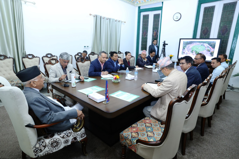 त्रिवि क्रिकेट मैदानबारे प्रधानमन्त्रीको पहिलो निर्णय नै कार्यान्वयनमा ढिलाइ, निर्माण कम्पनीसँग ओलीले लिए स्पष्टीकरण