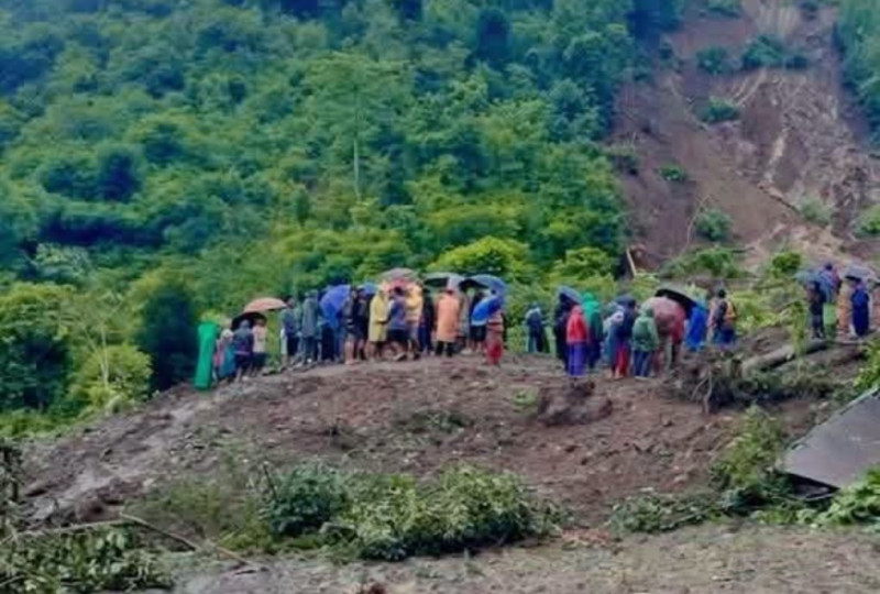 पाल्पामा पहिरोले घर पुरिँदा तीन जना बेपत्ता