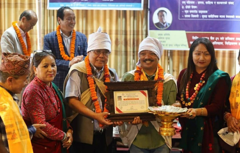 गुरुङ सुशान्तलाई गौरी स्रष्टा सम्मान पुरस्कार
